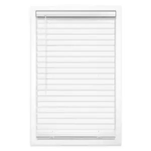 StyleWell White Cordless Vinyl Blinds with 2 in. Slats - 35 in. W x 64 in. L - Picture 1 of 3