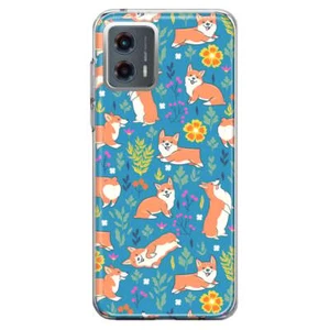 Mundaze Case for Motorola Moto G Play 4G 2024 Cute Corgis and Flowers - Picture 1 of 6