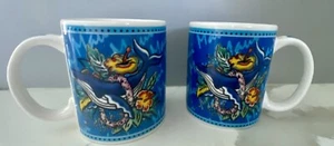 Taza de café de cerámica Hilo Hattie Maui 2002 jorobada ballenas de Island Heritage nueva sin etiquetas - Imagen 1 de 6