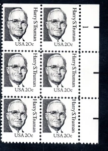 US Scott #1862, Plate Block of 4 + 2, MNH, Plate # 1 - Picture 1 of 1