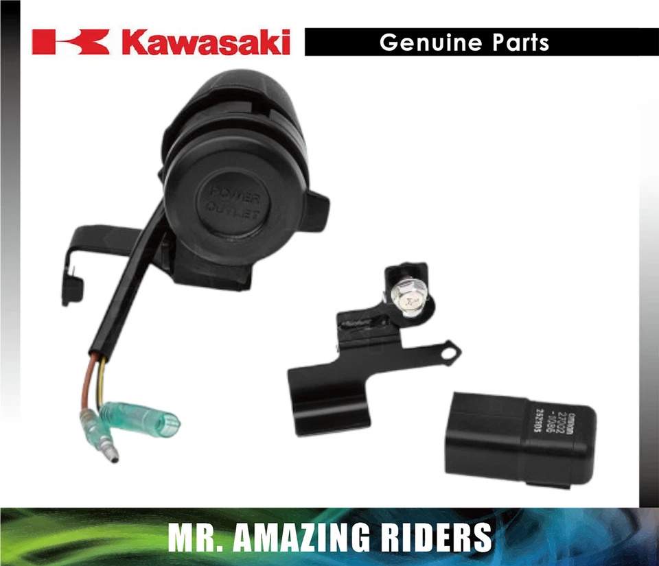 KIT DE TOMA DE CORRIENTE Y RELÉ KAWASAKI ORIGINAL OEM 2015 - 2024VULCAN S 650 12V DC Foto 1 de 1