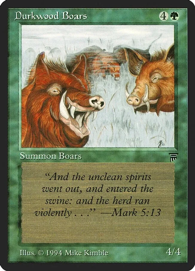 Durkwood Boars Legends Light Play MTG Magic DNA GAMES - Image 1 of 1