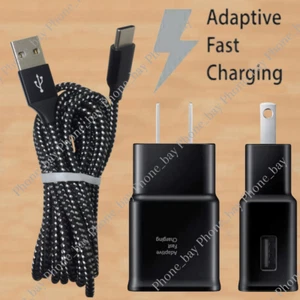 USB Fast Charger Wall Power Adapter 10Ft Long Type C Cable For Samsung Android - Picture 1 of 15