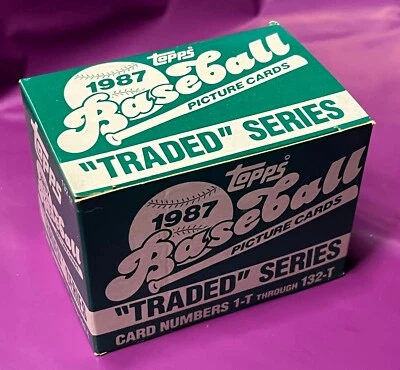 1987 Topps Traded Baseball Card Set of 132 Cards Maddux RC Unsearched Case Fresh - Image 1 of 2