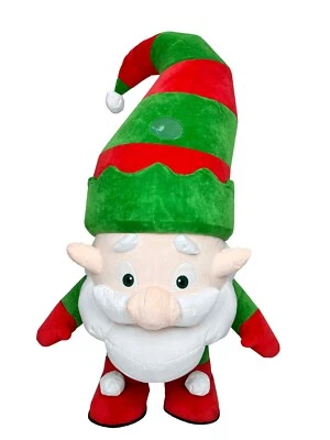 Costume Gonfiabile Natale Gnomo Mascotte Peluche Cosplay Festa Natale Vestito Outfit - Immagine 1 di 4