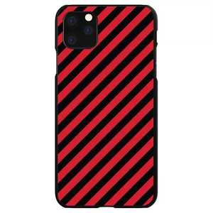 Funda rígida para iPhone/Samsung Galaxy negra roja rayas diagonales - Imagen 1 de 38