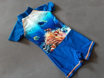 Playshoes UV Schutzanzug Baby Jungen 74 80 wie NEU Sommer Einteiler Fische Nemo - Bild 1 von 4