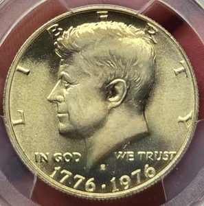 1976 -S "SILVER" KENNEDY HALF DOLLAR PCGS MS67 "GEM" GORGEOUS CONDITION MB 5404 - Picture 1 of 4