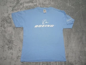 Camiseta para hombre Boeing azul claro mediana algodón logotipo voluntario - Imagen 1 de 9