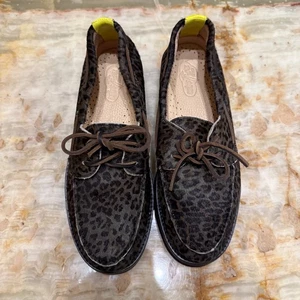 Vibram Sperry Cloud Womens Boat Shoe Brown Black Jaguar Lace Up Round Toe 12 - Picture 1 of 5