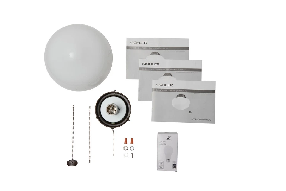 8In Schoolhouse LED Ceiling Fan Light Kit - Image 1 of 1