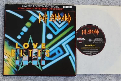 Def Leppard  - Love Bites -  Ltd. Ed. -  Picture Sleeve PS 7" w/ booklet Insert - Image 1 of 4
