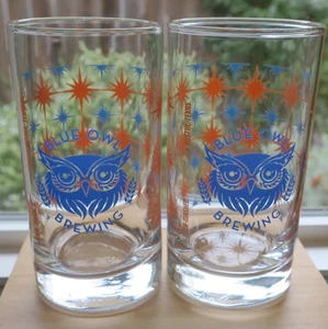 Blue Owl Brewing Austin, Texas - dos (2) 8 oz. gafas - Imagen 1 de 3