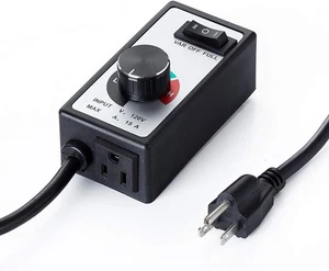 Controlador de velocidad del motor de CA 120V 15A Max ventilador electrónico 15a, negro, blanco  - Imagen 1 de 7