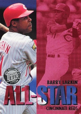 1995 Fleer Ultra Barry Larkin All-Star Card #10 of 20 Gold Medallion Edition  - Image 1 of 2