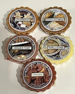 Yankee Candle Wax Potpourri Tart Lot Gingerbread Cinnamon Toast Banana Bread NOS - Bild 1 von 12