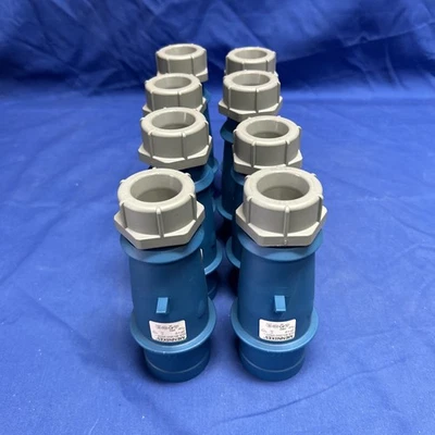 Lot of 8 New MENNEKES Industrial Plug TYP 260 32a-6h/200-250v 2P+ Pin And Sleeve - Image 1 of 4