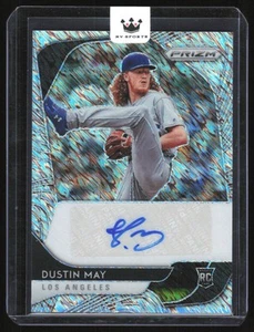 2020 Panini Prizm Rookie Autographs FOTL Shimmer Dustin May Auto 6/7 Los Angeles - Picture 1 of 2