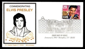 Mayfairstamps US FDC 1993 Elvis on Microphone First Day Cover aau_03961 - Picture 1 of 2