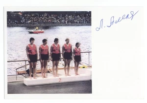 Olympiade Rudern 1976 Silber LARISA ALEKSANDROVA handsignierte Fotokarte 4x6 - Bild 1 von 1