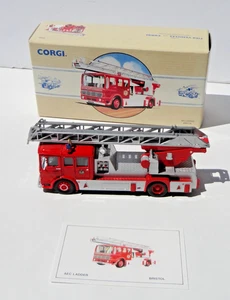 1993 Corgi # 97386 AEC Ladder Bristol Fire Truck Diecast Vehicles 1/50 - Picture 1 of 13
