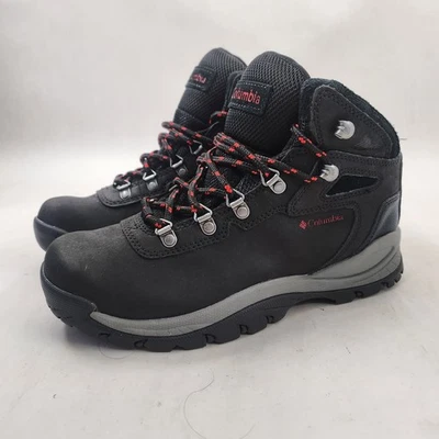 Columbia Newton Ridge Black Leather Plus Waterproof Hiking Boots Sz 8 Women’s - Image 1 of 4