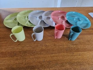 Lot Of Melmac Gothamware Plates and Cups, 6 Plates & 4 Cups - Picture 1 of 10