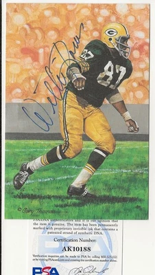 ~WILLIE DAVIS  Signed GOAL LINE ART (GLA) PACKERS PSA/DNA Certified 10/10?~ - Image 1 of 4