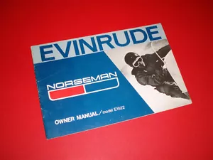 OMC • NOS Vintage Snowmobile Owners Manual Evinrude E1522 Norsman - Foto 1 di 1