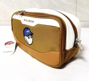 Malbon Golf Cart Bag Hand bag Mustard color Bag part 27*16*10cm Express Delivery - Picture 1 of 16