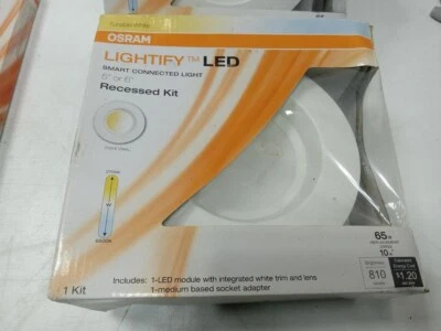 2 Osram Sylvania Lightify LED Smart Connected Light Tunable White 65W Recessed - Image 1 of 4