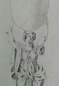 Französische Schule ALTMEISTERZEICHNUNG 18. Jahrhundert - 'Atlas / Pléiade' (?) - QUALITÄT - Bild 1 von 5