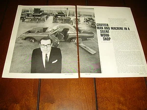 1966 JACK GRIFFITH V-8 SPORTS CAR ***ORIGINAL VINTAGE ARTICLE*** - Imagen 1 de 3