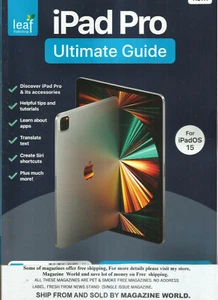 iPad Pro Ultimate Guide Magazine,   For iPad Os 15  * Issue, 2021  Printed in UK - Bild 1 von 1