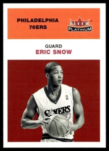2001-02 Fleer Platinum Eric Snow Philadelphia 76ers #87 - Picture 1 of 2