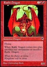 Rathi Dragon ~ Lightly Played Tempest MTG Magic UltimateMTG Red Card