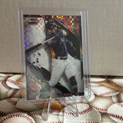 2024 Topps Finest - Uncommon Checkerboard Refractor #121 Jose Altuve - Image 1 of 2