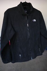 The North Face Girls Black Full Zip Fleece Jacket Sz L Full Zip Pockets Thermal