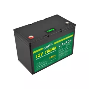 12V 100AH LIFEPO4 Paquete De Batería Recargable De Litio Hierro Fosfato - Imagen 1 de 7