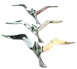 German Mid Century 1960´set of hanging  Sea Gulls in brass fresh polished - Picture 1 of 5