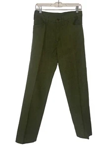Vintage Levi’s Sta-Prest 1960s BIG E Olive Green Pants Men’s 30x29 Cotton Slacks - Picture 1 of 15