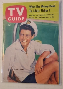 TV GUIDE #75 Sept 1954 Eddie Fisher cover - Picture 1 of 1