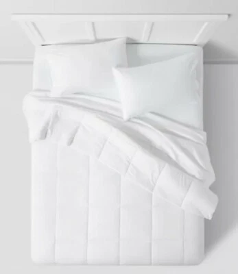 KING Down-Alternative All Season Comforter Insert WHITE - Room Essentials - Image 1 of 4