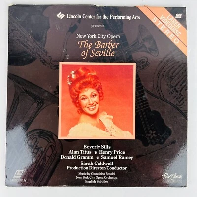 Rossini - Il Barbiere di Siviglia (Barber of Seville) LaserDisc LD LV 12707-2 - Image 1 of 2
