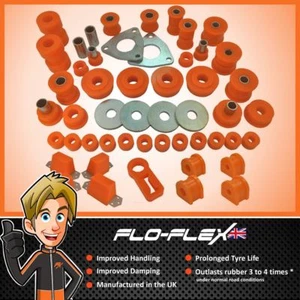 Land Rover Defender 90 1994+ kit delantero y trasero Mega Ext Bush en poli Flo-Flex - Imagen 1 de 4