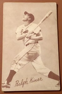 1947-1966 baseball exhibit Ralph Kiner Hall Of Fame Pirates Slugger