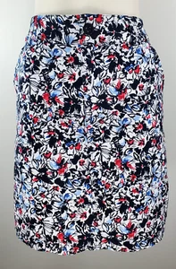 Christopher & Banks Skort - Size 8 - Multi Color Floral Print - Pockets - Zipper - Picture 1 of 16