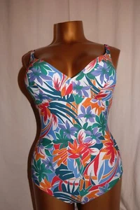 ANTIGEL Badeanzug ohne Bügel LA FLANEUSE papiers decoupes Blumenprint NEU - Picture 1 of 3