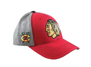 NHL Chicago Blackhawks Savvy Cotton & Tweed 6 Panel Structured Cap - Picture 1 of 2