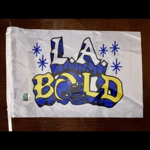 ¡Sorteo Rams LA Bold Flag Stadium SGA 12/21/2021 Super Bowl LVI 2022 Campeones! - Imagen 1 de 1